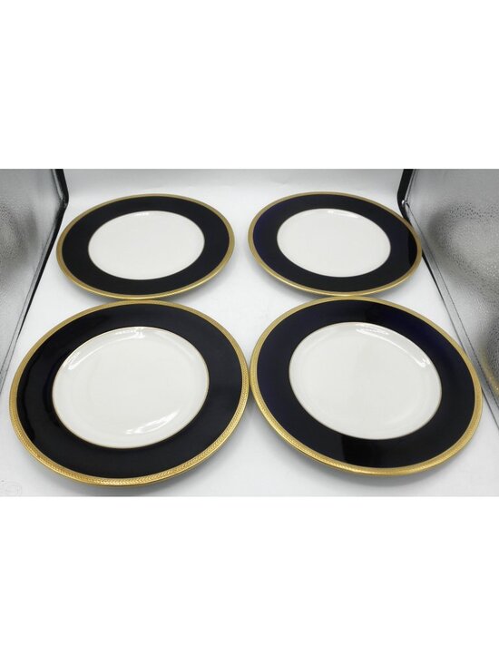 Syracuse China Other - Diane Cobalt Blue Band Syracuse 10-1/4 inch Dinner Plates Set of 4 SY DIACB